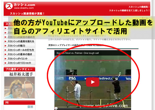 アフィリエイトサイトにYouTube動画を活用したケース